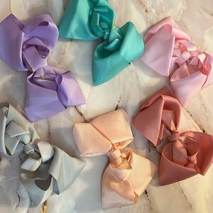 Elegant Jumbo Pastel Hair Bows